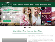 Tablet Screenshot of hotelviva.com.mx